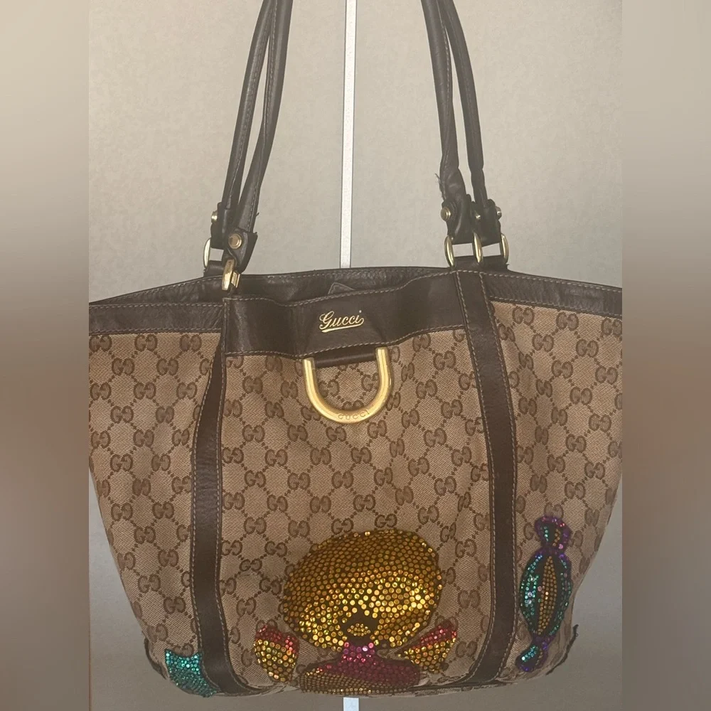 Gucci GG Canvas Tote Custom Unicorn Appliqué-Statement Bag - Picture 10 of 12